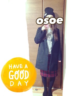 オソエ～☆彡さん（レディース・154cm）の冬コーディネート