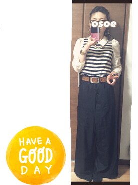 オソエ～☆彡さん（レディース・154cm）の春コーディネート