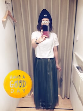 「Frederick（フレデリック）のアイテム（トップス）」を使った、オソエ～☆彡さん（レディース・154cm）の夏コーディネート