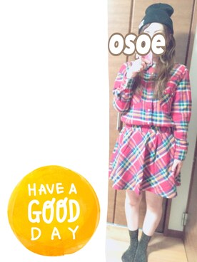 「Frederick（フレデリック）のアイテム（トップス）」を使った、オソエ～☆彡さん（レディース・154cm）の秋コーディネート