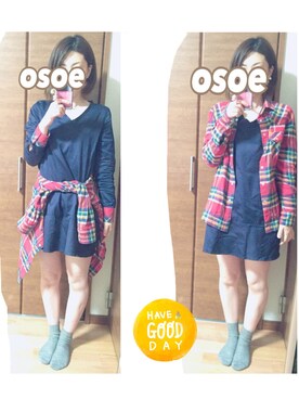 「Frederick（フレデリック）のアイテム（トップス）」を使った、オソエ～☆彡さん（レディース・154cm）の秋コーディネート