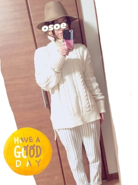 「Frederick（フレデリック）のアイテム（トップス）」を使った、オソエ～☆彡さん（レディース・154cm）の秋コーディネート