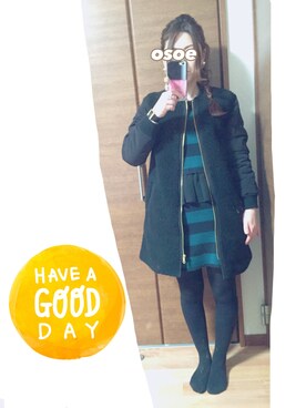 オソエ～☆彡さん（レディース・154cm）の冬コーディネート