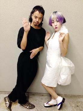 「Yohji Yamamoto（ヨウジヤマモト）のアイテム（パンツ）」を使った、トヲルさん（メンズ・180cm）の春コーディネート