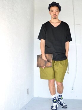「アイテム（キャスケット）」を使った、トヲルさん（メンズ・180cm）の春コーディネート