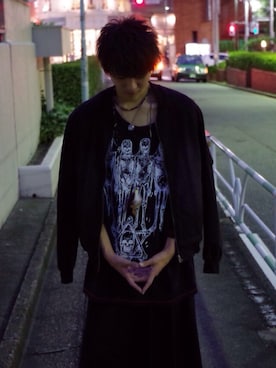 「HIRO（ヒロ）のアイテム（トップス）」を使った、あつやさん（メンズ・174cm）の秋コーディネート