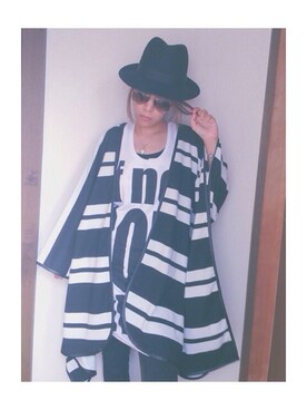「H&M（エイチ・アンド・エム）のアイテム（ポンチョ）」を使った、maylanieさん（レディース・160cm）の秋コーディネート