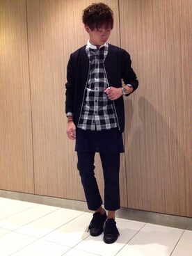 ANOTHER SIDE SQUARE 大阪LUCUA店 スタッフさん（メンズ・167cm）の秋コーディネート