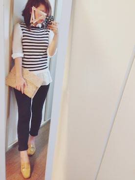 「STOKTON（ストックトン）のアイテム」を使った、mameさん（レディース・166cm）の夏コーディネート