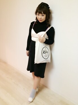 「Katie（ケイティ）のアイテム（シューズ）」を使った、memeさん（レディース・149cm）の秋コーディネート