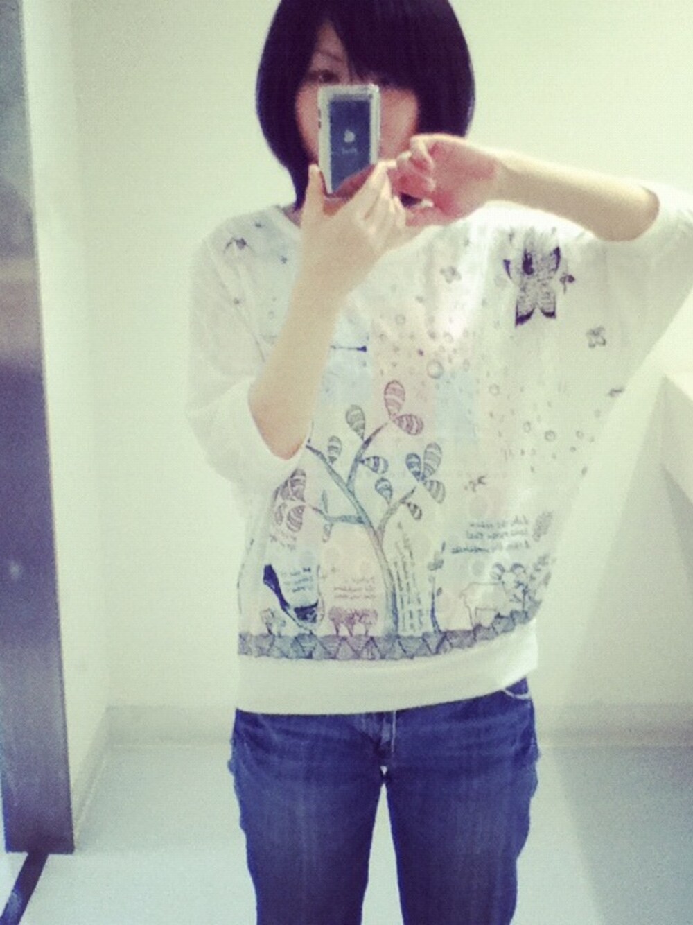 「FRAPBOIS」｜「FRAPBOISのオパールスプリンガT（Tシャツ/カットソー、ホワイト系）」を使った、よっこさん（レディース・160cm）の春コーディネートの1枚目の写真