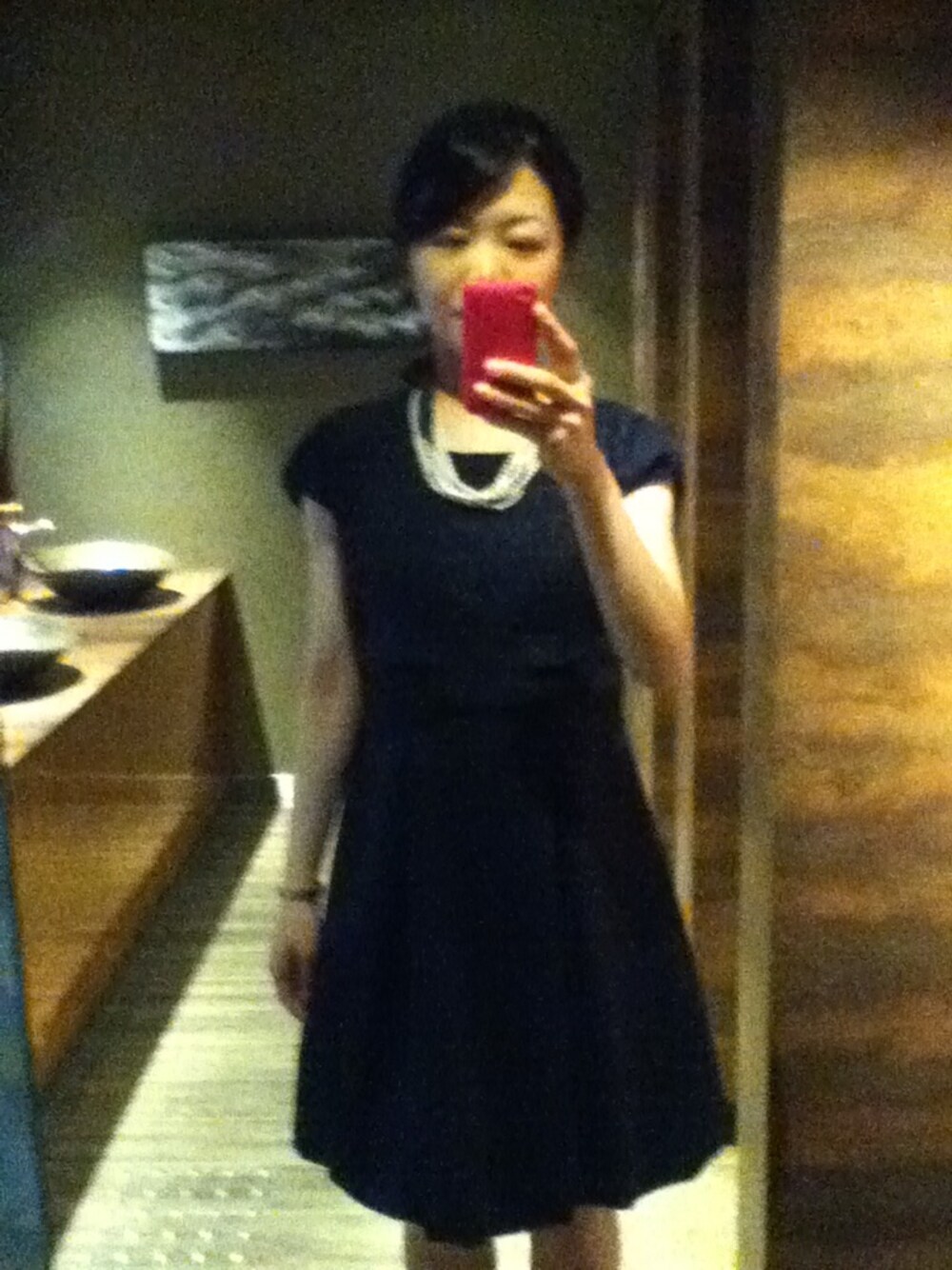 「結婚式」｜「ikurahのダマスクリボン（ワンピース、ブルー系）」を使った、よっこさん（レディース・160cm）の春コーディネートの1枚目の写真