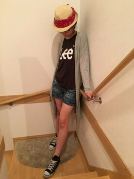 「Dosch（ドスチ）のアイテム（カーディガン/ボレロ）」を使った、©︎zmiii＊さん（レディース・165cm）の夏コーディネート