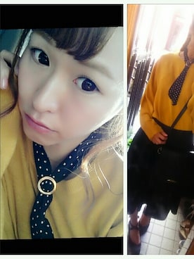 「くつした」｜「アイテム（財布/小物）」を使った、えりかさん（レディース・167cm）の秋コーディネート