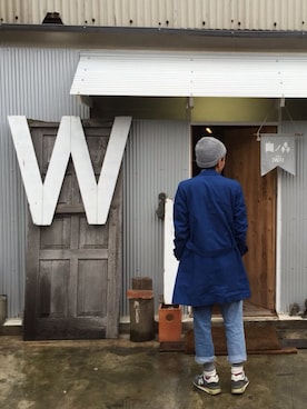 「BLUE BLUE（ブルーブルー）のアイテム（スウェット）」を使った、kentaro☺︎さん（メンズ・170cm）の秋コーディネート