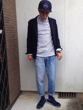「タートル」｜「アイテム（帽子）」を使った、kentaro☺︎さん（メンズ・170cm）の秋コーディネート
