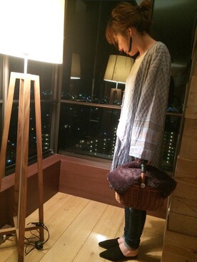 「Ungrid（アングリッド）のアイテム（その他トップス）」を使った、ti28nyさん（レディース・157cm）の秋コーディネート