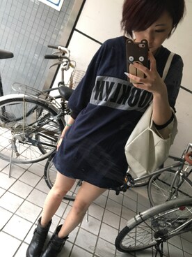 「EGOIST（エゴイスト）のアイテム（ハンドバッグ）」を使った、Yさん（レディース・161cm）の秋コーディネート