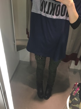 「GHOST OF HARLEM（ゴーストオブハーレム）のアイテム」を使った、Yさん（レディース・161cm）の秋コーディネート