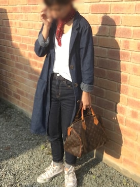 「スピーディ」｜むち◡̈*✧さん（レディース・151cm）の春コーディネート