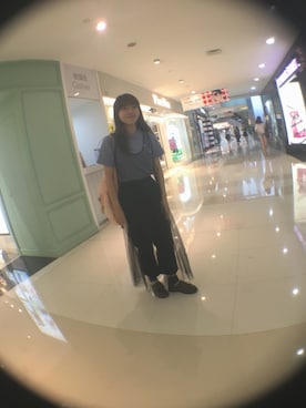 「I am I in fact...（アイアムアイインファクト）のアイテム（その他アウター）」を使った、微博：@哈吉他 さん（レディース・158cm）の春コーディネート