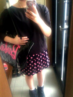 「Barbie（バービー）のアイテム（バッグ）」を使った、ボリさん（レディース・148cm）の秋コーディネート