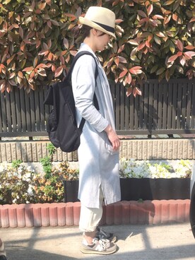 「CALINER（カリネ）のアイテム（パンツ）」を使った、masamiさん（レディース・161cm）の春コーディネート