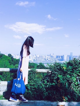 「PAUL&JOE（ポールアンドジョー）のアイテム（バッグ）」を使った、SamanthaSEE style さん（レディース・174cm）の春コーディネート