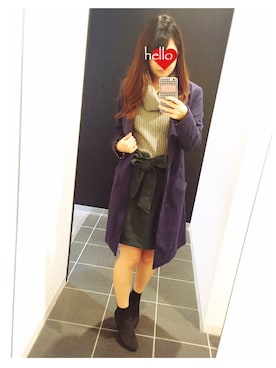 chi ⑅ ❁ .°さん（レディース・153cm）の秋コーディネート