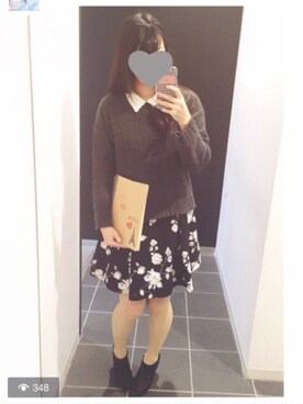 chi ⑅ ❁ .°さん(レディース・153cm)の冬コーディネート