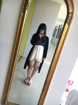 「WEGO（ウィゴー）のアイテム（カーディガン/ボレロ）」を使った、ゆっちゃんさん（レディース・152cm）の夏コーディネート