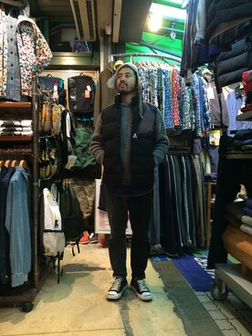 「Cape HEIGHTS（ケープハイツ）のアイテム」を使った、牛木さん（メンズ・165cm）の秋コーディネート