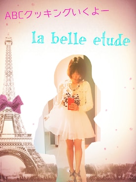 「LA BELLE ETUDE（ラベルエチュード）のアイテム（カーディガン/ボレロ）」を使った、NRKさん（レディース・155cm）の春コーディネート