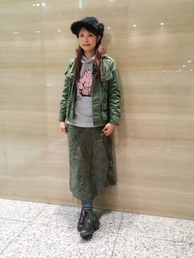 AyaMatsunagaさん（レディース・165cm）の冬コーディネート