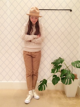 「コンバース オールスター」｜AyaMatsunagaさん（レディース・165cm）の春コーディネート