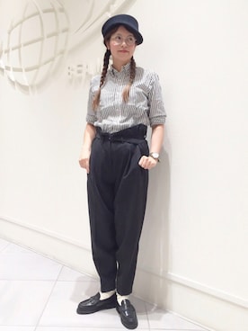 「Paraboot」｜「アイテム（パンツ）」を使った、AyaMatsunagaさん（レディース・165cm）の秋コーディネート