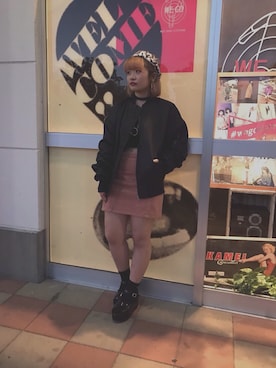 「チョーカートップス」｜「アイテム（ジャケット/アウター）」を使った、ゆまやんさん（レディース・157cm）の秋コーディネート