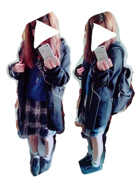 「cepo.」｜「アイテム（ダッフルコート）」を使った、#cさん（レディース・158cm）の冬コーディネート