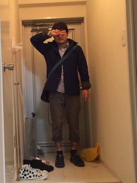 「hiromichi BY HIROMICHI NAKANO（ヒロミチ バイ ヒロミチナカノ）のアイテム（トップス）」を使った、UKSTARさん（メンズ・156cm）の冬コーディネート