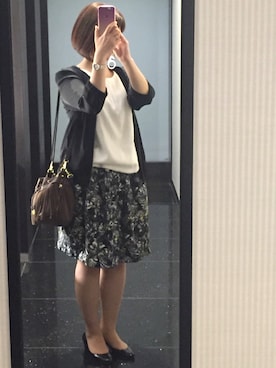 「haco!（ハコ）のアイテム（ノーカラージャケット）」を使った、RYOsakuさん（レディース・158cm）の春コーディネート