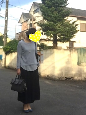 「スカーチョ」｜「アイテム（オールインワン・サロペット）」を使った、RYOsakuさん（レディース・158cm）の秋コーディネート
