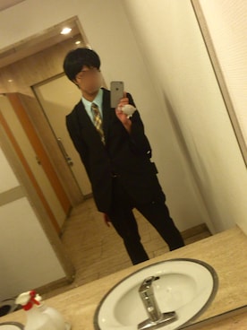 「スーツ」｜Jin0172さん（メンズ・183cm）の秋コーディネート