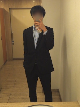 「スーツ」｜Jin0172さん（メンズ・183cm）の秋コーディネート