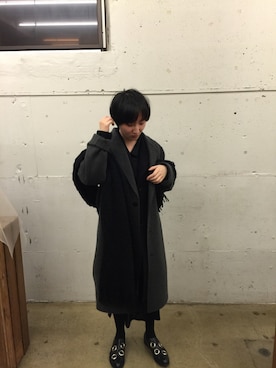 「Acne Studios（アクネストゥディオズ）のアイテム（ダウンジャケット/コート）」を使った、arrogant childさん（レディース・165cm）の冬コーディネート