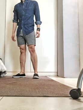 「Stanley Blacker（スタンリーブラッカー）のアイテム」を使った、rayrayさん（メンズ・179cm）の秋コーディネート