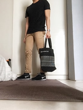 「MANGO（マンゴ）のアイテム（トップス）」を使った、rayrayさん（メンズ・179cm）の秋コーディネート