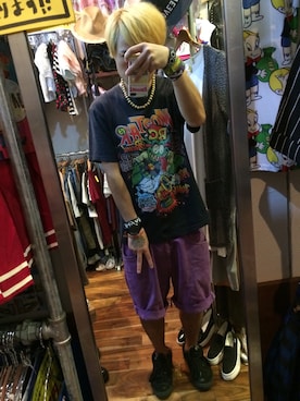 「ウッドネックレス」｜つちこさん（メンズ・173cm）の夏コーディネート