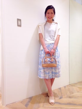 「アイテム（スカート、その他）」を使った、kanae odaさん（レディース・158cm）の春コーディネート