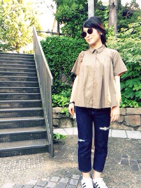 「スーパースター」｜kanae odaさん（レディース・158cm）の春コーディネート