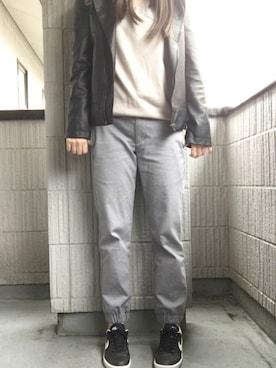 「NIKE（ナイキ）のNIKE/ナイキ グランドテラス 654495（スニーカー）」を使った、riri...さん（レディース・168cm）の春コーディネート